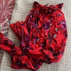 ANTHROPOLOGIE SILKY PANTS, SIZE 8